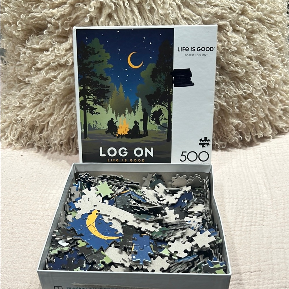 Buffalo Games 500 Piece jigsaw PUZZLE Log On Life Is Good SALE 🔴3/$25! - Picture 3 of 4